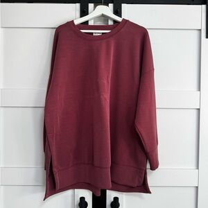 Arula Deep Red Casual Top